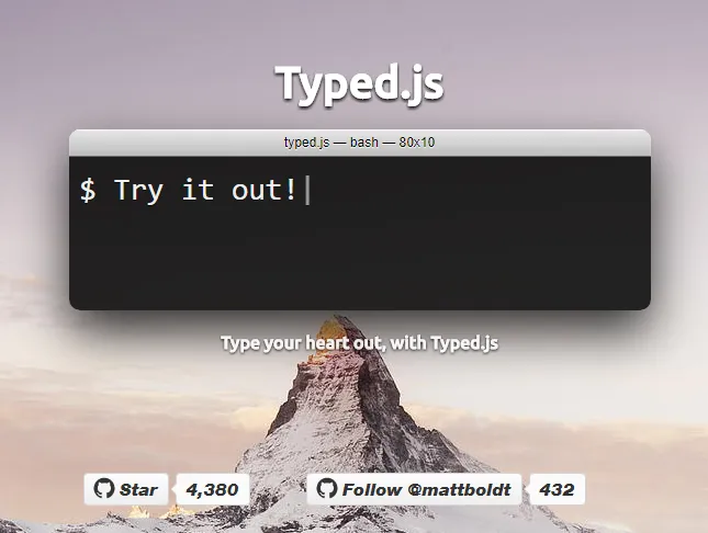 Typed.js demo
