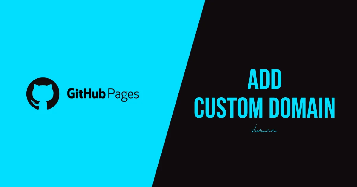 GitHub Pages logo beside the words Add custom domain